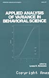 Applied analysis of variance in behavioral science