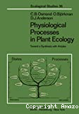 Physiological processes in plant ecology toward a synthesis with Atriplex