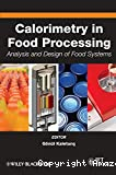 Calorimetry in food processing