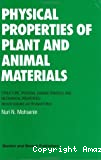 Physical properties of plant and animal materials