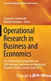 Operational research in business and economics