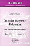 Conception des systèmes d'information génie logiciel, panorama des méthodes et des techniques