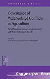Governance of water-related conflicts in agriculture: New directions in agri-environmental and water policies in the EU