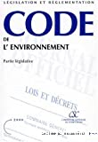 Code de l'environnement : partie législative