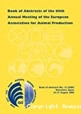 Book of abstracts of the 60th annual meeting of the European association for animal production