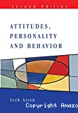 Attitudes,personality and behaviour