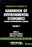 Handbook of environmental economics