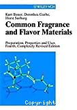 Common fragrance and flavor materials