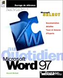Microsoft Word 97 au quotidien