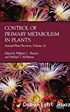 Control of primary metabolism in plants