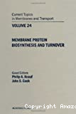 Membrane protein biosynthesis and turnover.