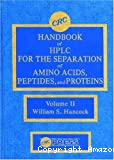 CRC handbook of HPLC for the separation of amino-acids, peptides and proteins. Volume 2