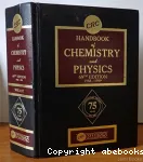 CRC Handbook of chemistry and physics