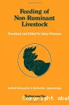 Feeding of non-ruminant livestock