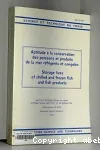Aptitude  la conservation des poissons et produits de la mer refrigeres et congeles