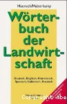 Dictionnaire agricole : allemand, anglais, franais, espagnol, italien, russe. Systmatique et alphabtique. Wrterbuch der landwirtschaft