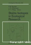 Stable isotopes in ecological research