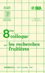 Recherches fruitires. Recueil des communications. La racine. Le porte greffe