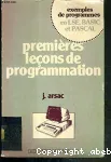 Premires leons de programmation