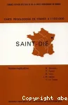 Carte pdologique de France a 1:100000. Saint Die