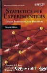 Statistics for experimenters