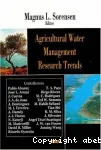 Agricultural water management research trends