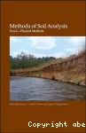 Methods of soil analysis. Part 4. Physical methods