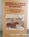 Prvision de la valeur nutritive des aliments des ruminants