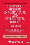 Statistical methods in agriculture and experimental biology