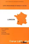 Carte pdologique de France a 1:100000. Langon