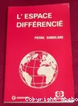 L'espace diffrenci