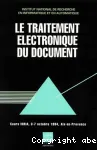 Le traitement lectronique du document