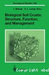 Biological soil crusts; Structure, Function, and Management.