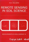 Remote sensing in soil science