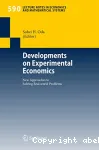 Developments on experimental economics