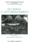 Du rural  l'environnement. La question de la nature aujourd'hui