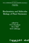 Biochemistry and molecular biology of plant hormones