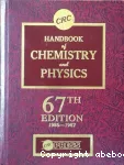 CRC handbook of chemistry and physics