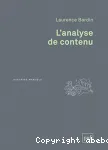 L'analyse de contenu