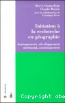 Initiation  la recherche en gographie