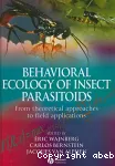 Behavioral ecology of insect parasitoids, from theoretical approaches to field applications