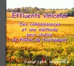 Effluents vinicoles : des connaissances et une mthode pour choisir sa filire de traitement