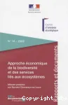 Approche conomique de la biodiversit et des services lis aux cosystmes