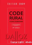 Code rural, code forestier 2009