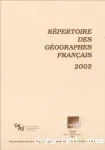 Rpertoire des gographes franais 2002