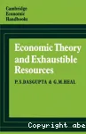 Economic theory and exhaustible resources