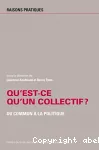 Quest-ce quun collectif ? du commun  la politique