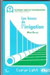 Les bases de l'irrigation