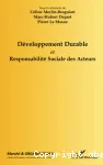 Dveloppement Durable et Responsabilit Sociale de Acteurs