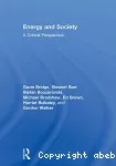 Energy and society: a critical perspective